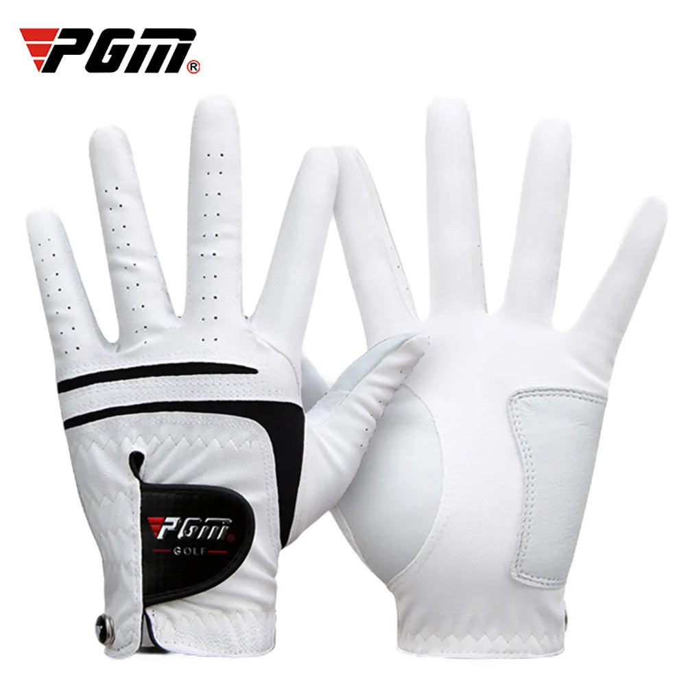 PGM Men's Golf Glove - Premium Lambskin Leather, Breathable &amp; Comfortable Fit