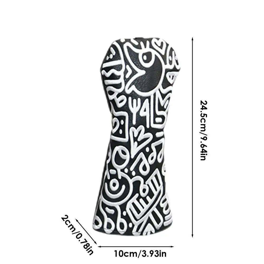 Golf Club Headcovers – PU Leather with Flannel Lining, Durable Protection for Driver, Fairway & Putter Clubs