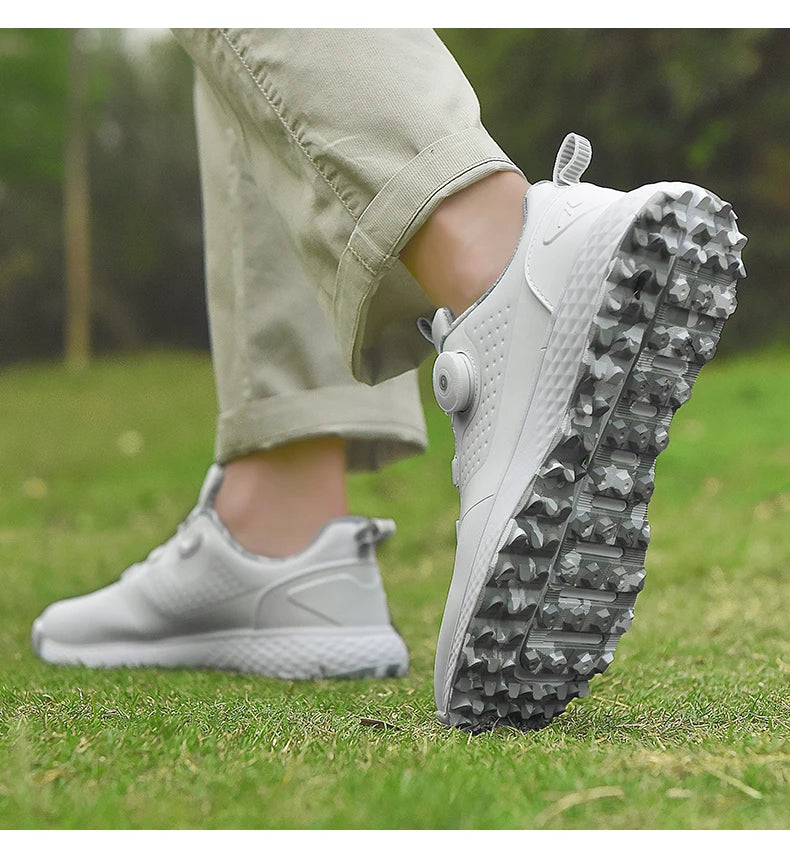 Unisex Golf Sneakers – Waterproof Spikeless BOA, Lightweight & Comfortable