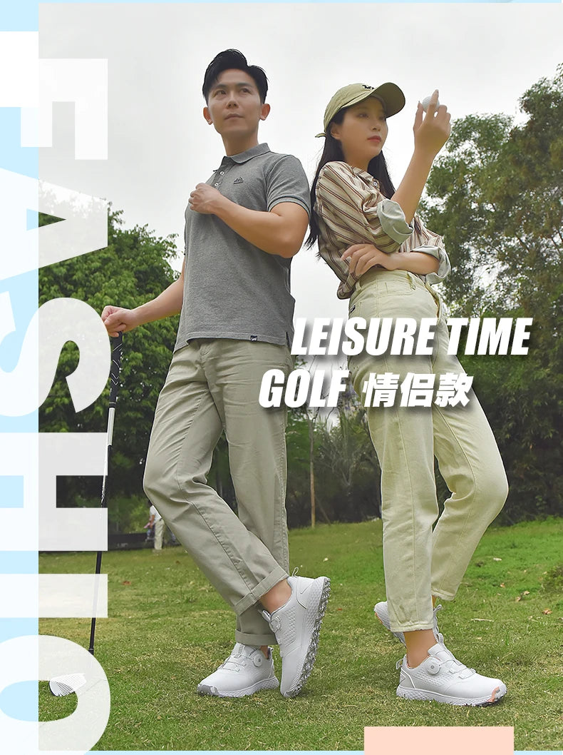Unisex Golf Sneakers – Waterproof Spikeless BOA, Lightweight & Comfortable