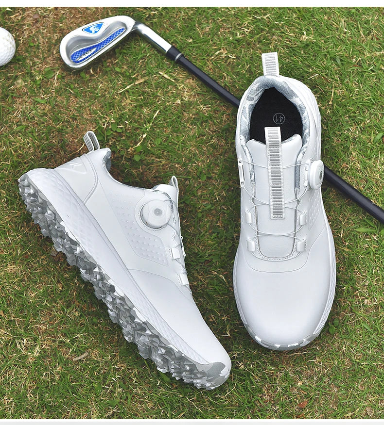 Unisex Golf Sneakers – Waterproof Spikeless BOA, Lightweight & Comfortable
