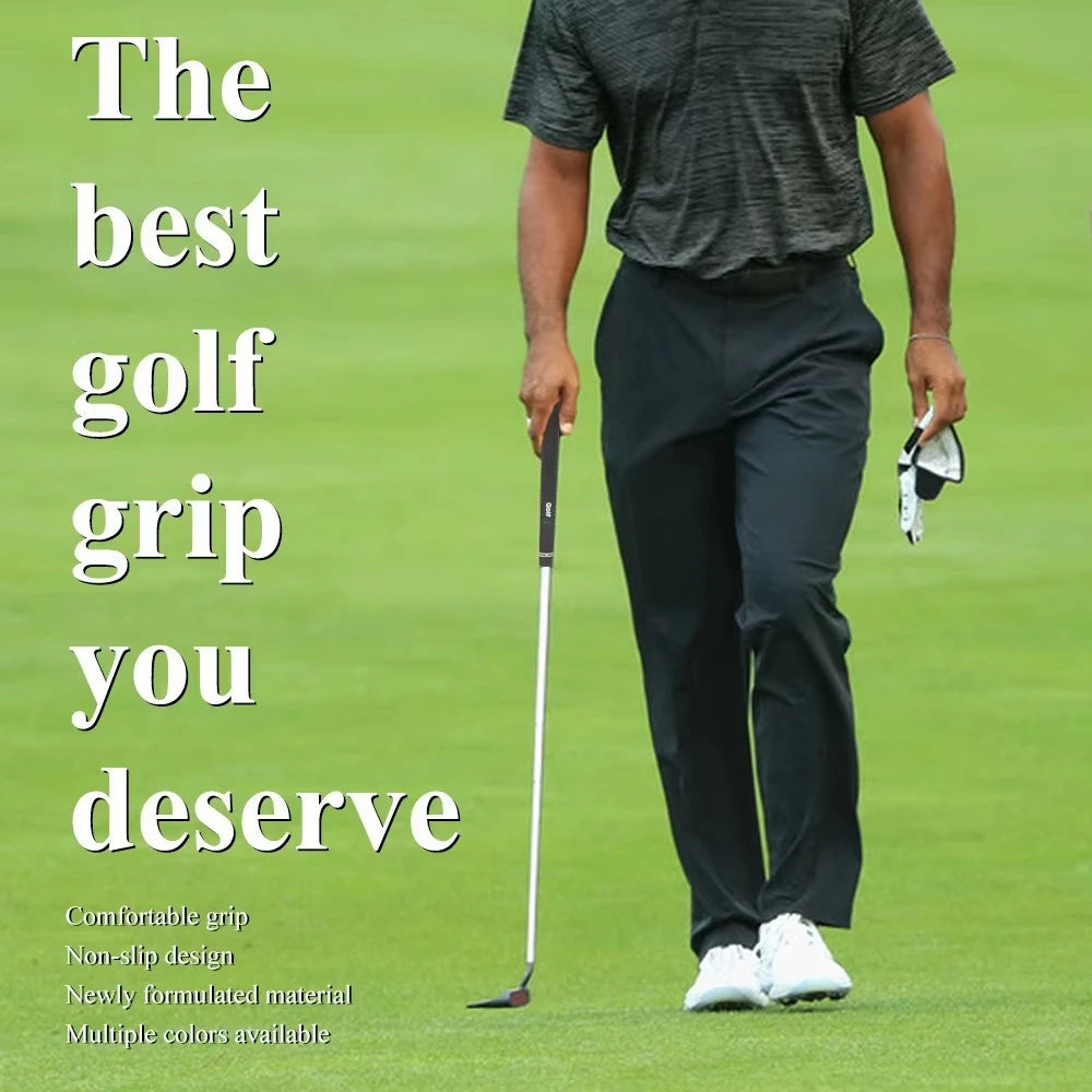 10-Pack Golf Club Grips - Black Rubber, Non-Slip, Multiple Sizes