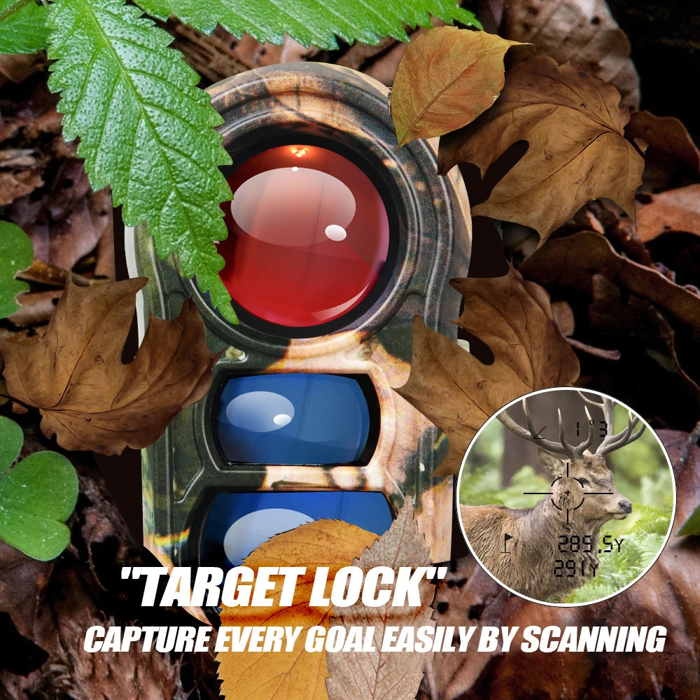 Nohawk Golf Laser Rangefinder 600M/1000Y – Rechargeable with Slope Compensation &amp; Hunting Mode