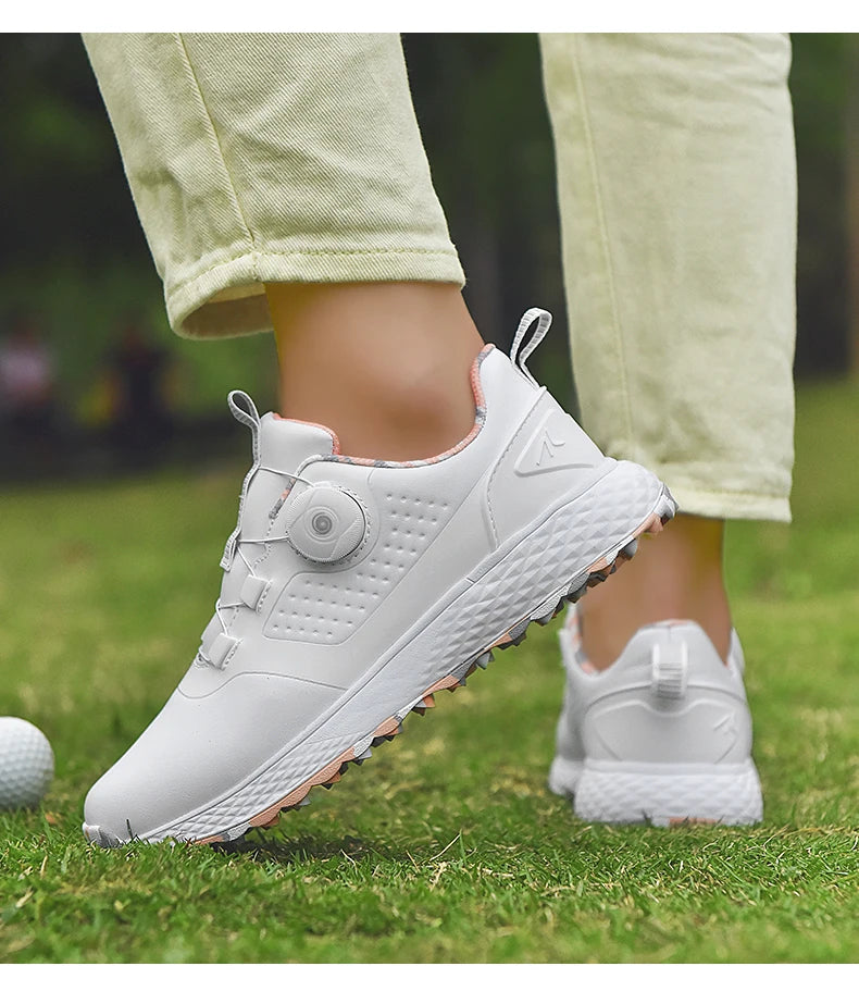 Unisex Golf Sneakers – Waterproof Spikeless BOA, Lightweight & Comfortable