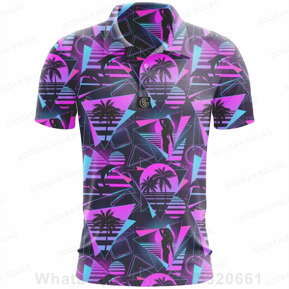 Men’s Golf Polo Shirt - Palms