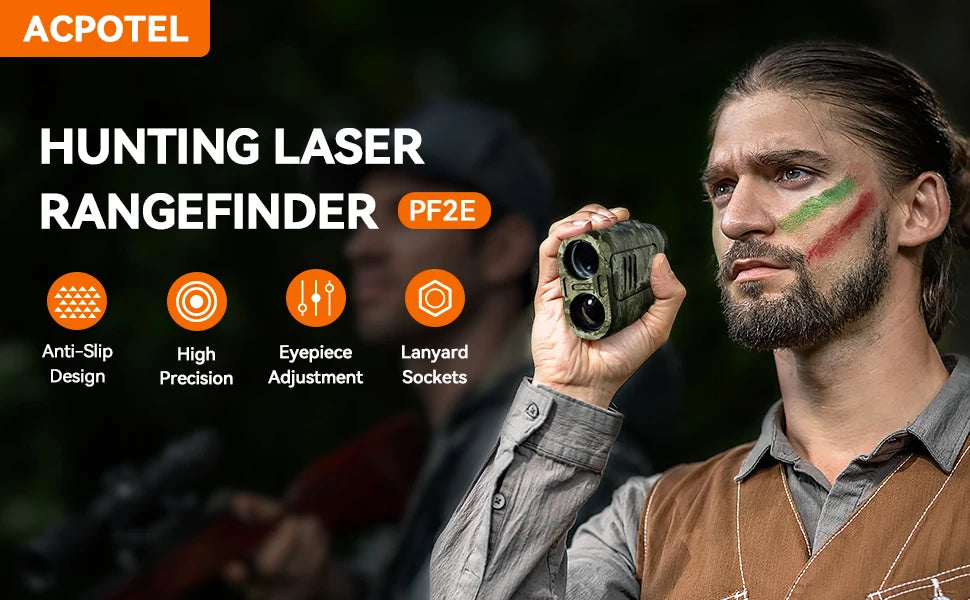 Mileseey PF2E Golf Laser Rangefinder – 400m/600m, 6x Zoom, Slope Adjustment