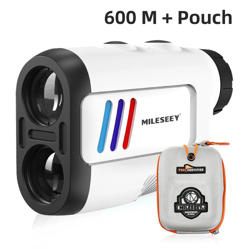 Mileseey PF2E Golf Laser Rangefinder – 400m/600m, 6x Zoom, Slope Adjustment